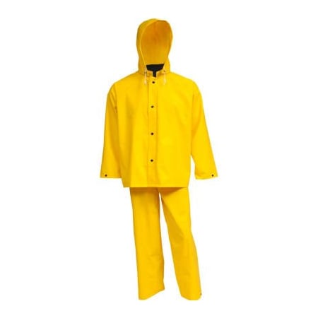 Tingley Tingley S53307 .35mm Industrial 3 Pc Work Suit, Yellow, Jacket, Detachable Hood, Large S53307.LG